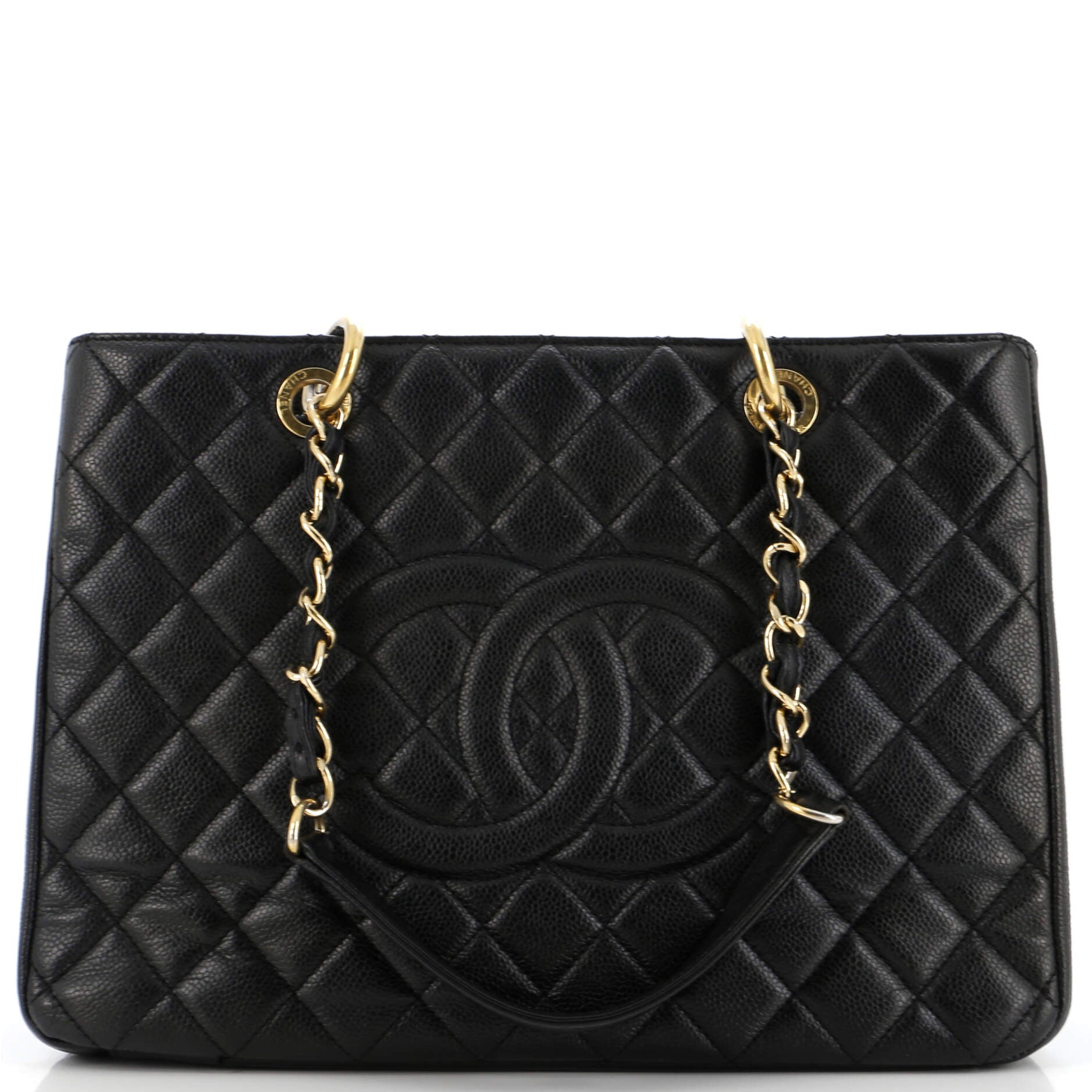 Chanel Grand Shopping Tote Quilted Caviar