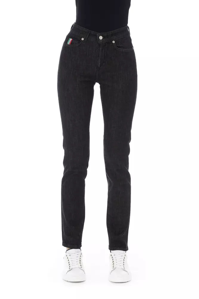 Baldinini Trend Black Cotton Women Jeans