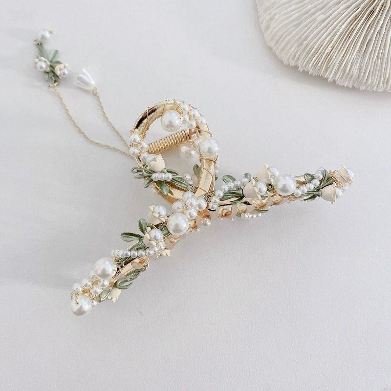 Copper Alloy Acrylic Resin Hair Accessories Classical Orchid