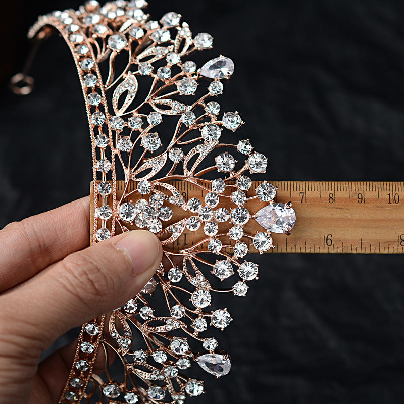 Bridal Crown Tiara Artificial Zircon Princess