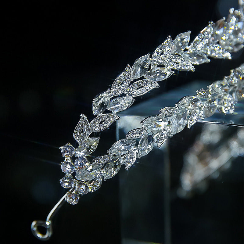 The New Crown Wedding Hair Accessories Bridal Headdress Crystal