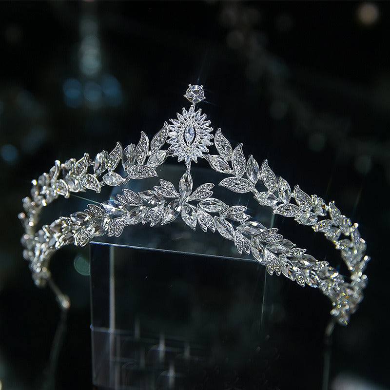 The New Crown Wedding Hair Accessories Bridal Headdress Crystal