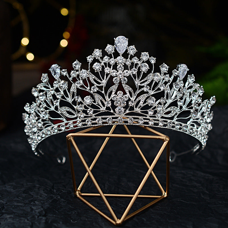 Bridal Crown Tiara Artificial Zircon Princess